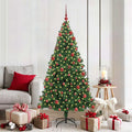 Vidaxl kunstkerstboom groen 180 cm pvc en staal en kunststof