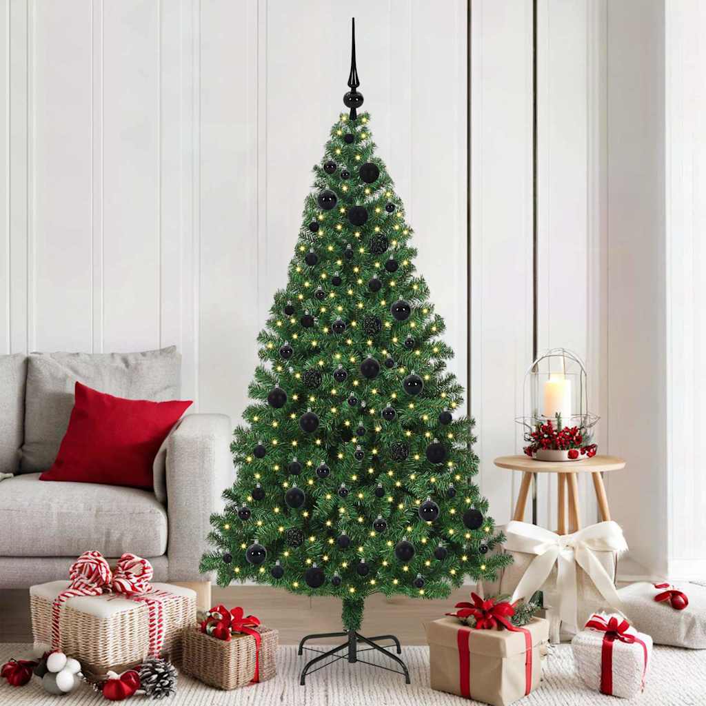 Vidaxl kunstkerstboom groen 180 cm pvc en staal en kunststof