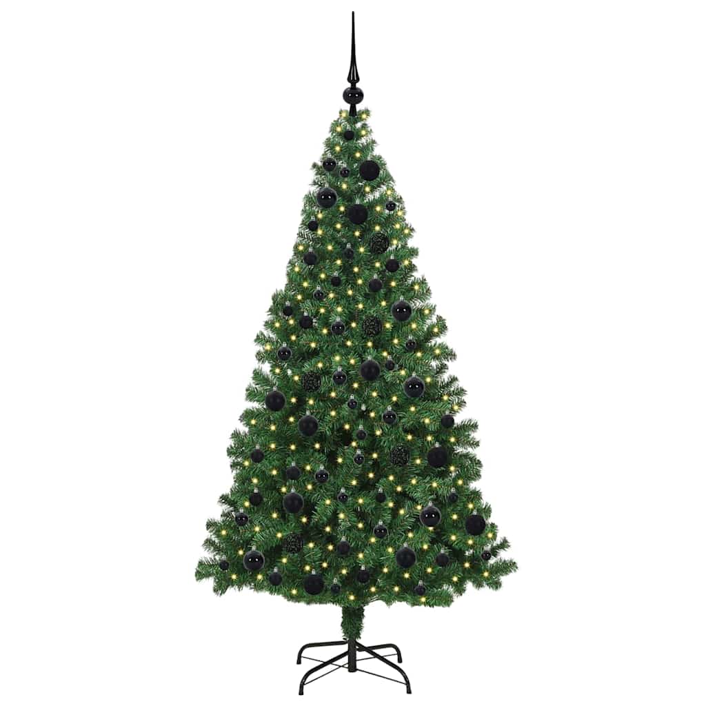 Vidaxl kunstkerstboom groen 180 cm pvc en staal en kunststof
