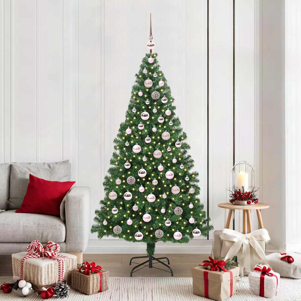 Vidaxl kunstkerstboom groen 180 cm pvc en staal en kunststof
