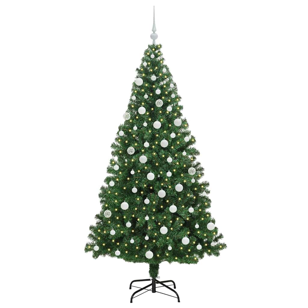 Vidaxl kunstkerstboom groen 180 cm pvc en staal en kunststof