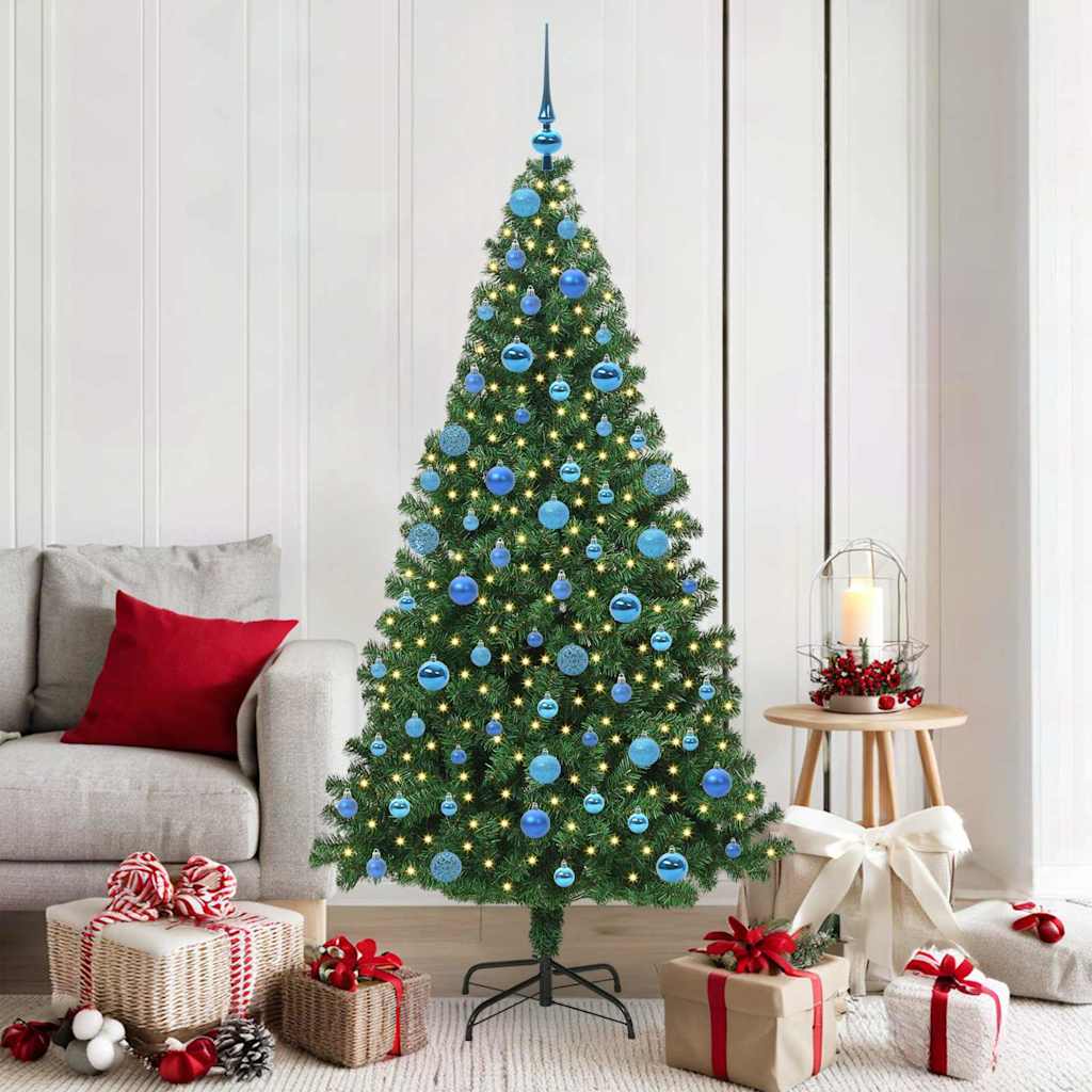 Vidaxl kerstboom met ledverlichting 180 cm 300 led's warmwit