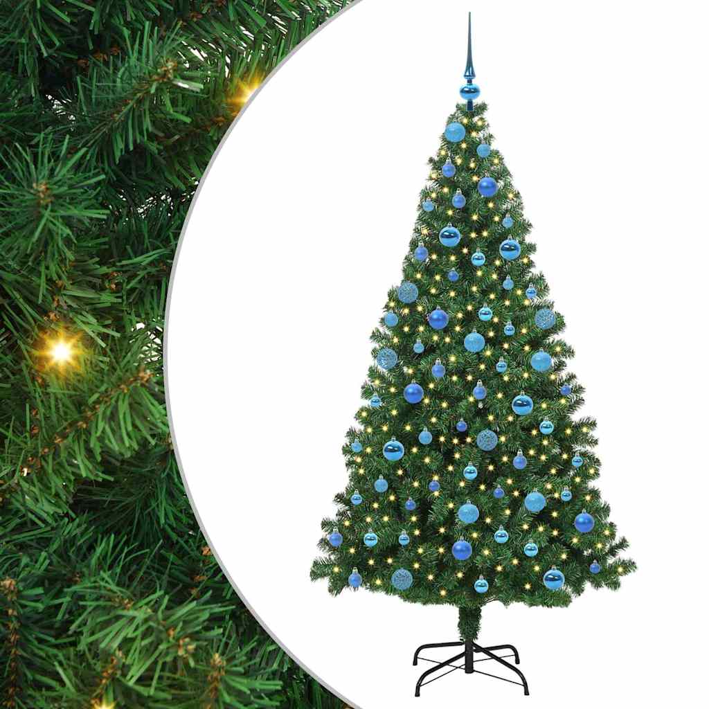 Vidaxl kunstkerstboom groen 180 cm pvc en staal en kunststof