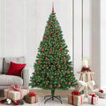 Vidaxl kerstboom met ledverlichting 210 cm 300 led's warmwit