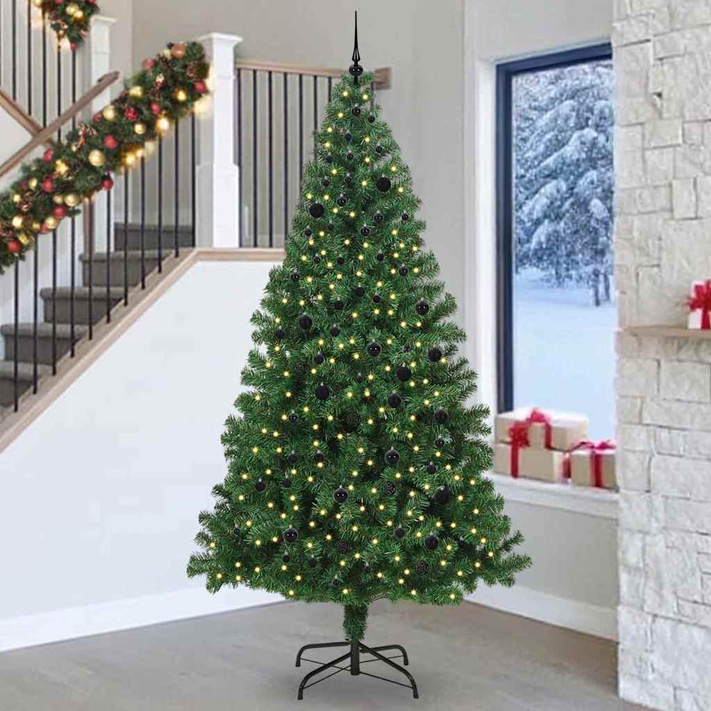 Vidaxl kerstboom met ledverlichting 240 cm 300 led's warmwit