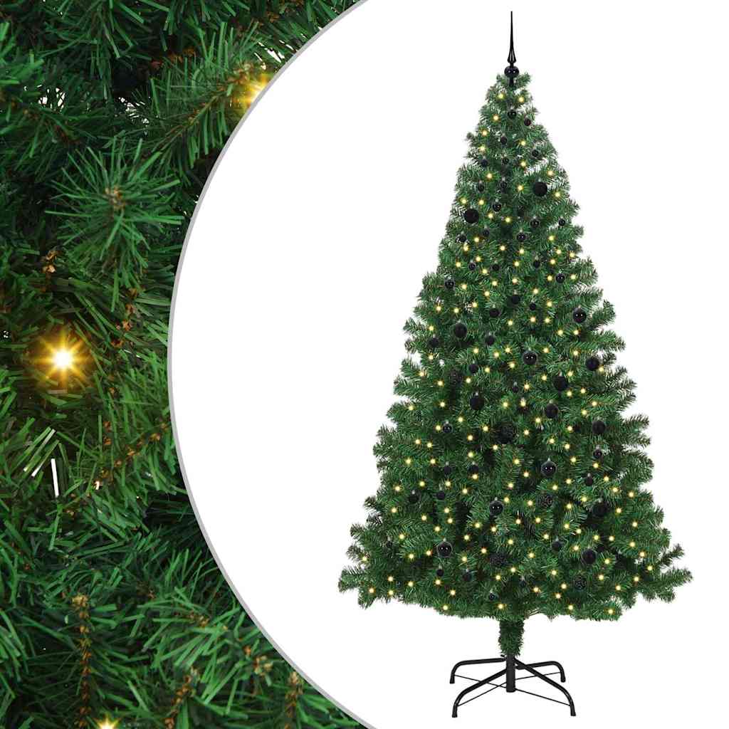 Vidaxl kerstboom met ledverlichting 240 cm 300 led's warmwit