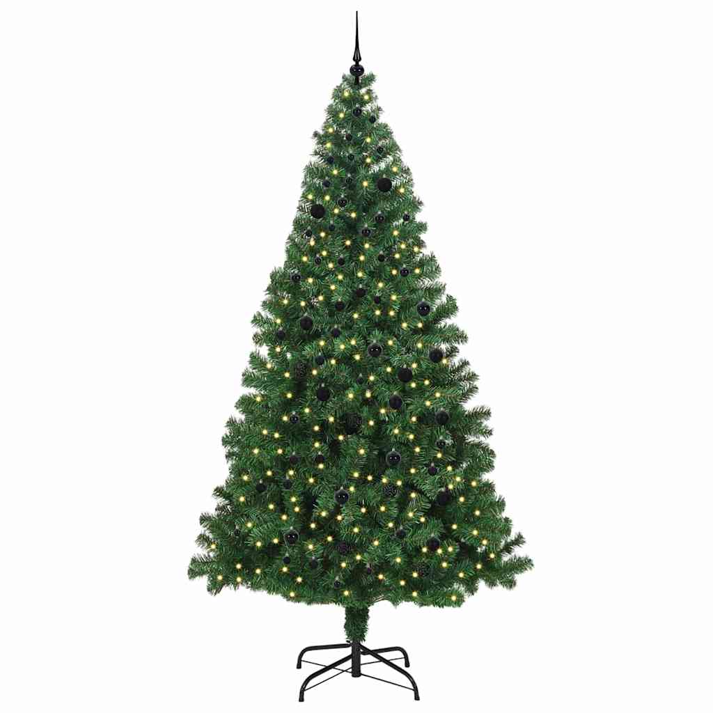 Vidaxl kerstboom met ledverlichting 240 cm 300 led's warmwit
