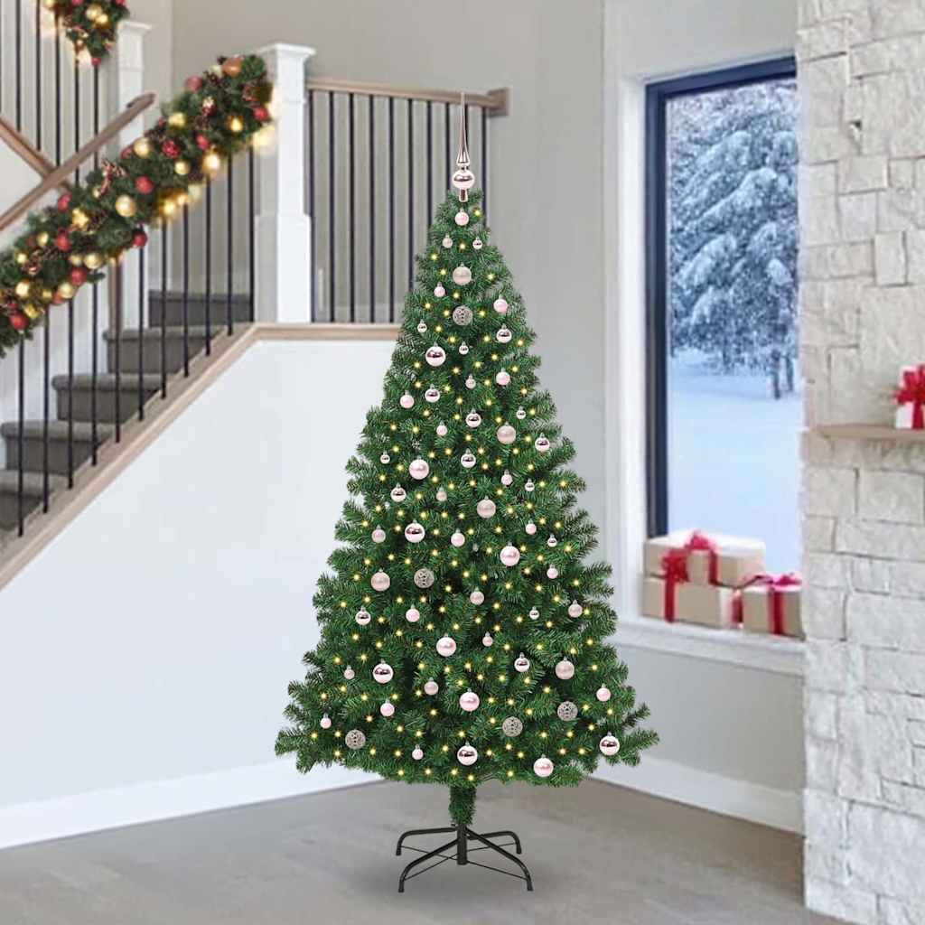 Vidaxl kerstboom met ledverlichting 240 cm 300 led's warmwit