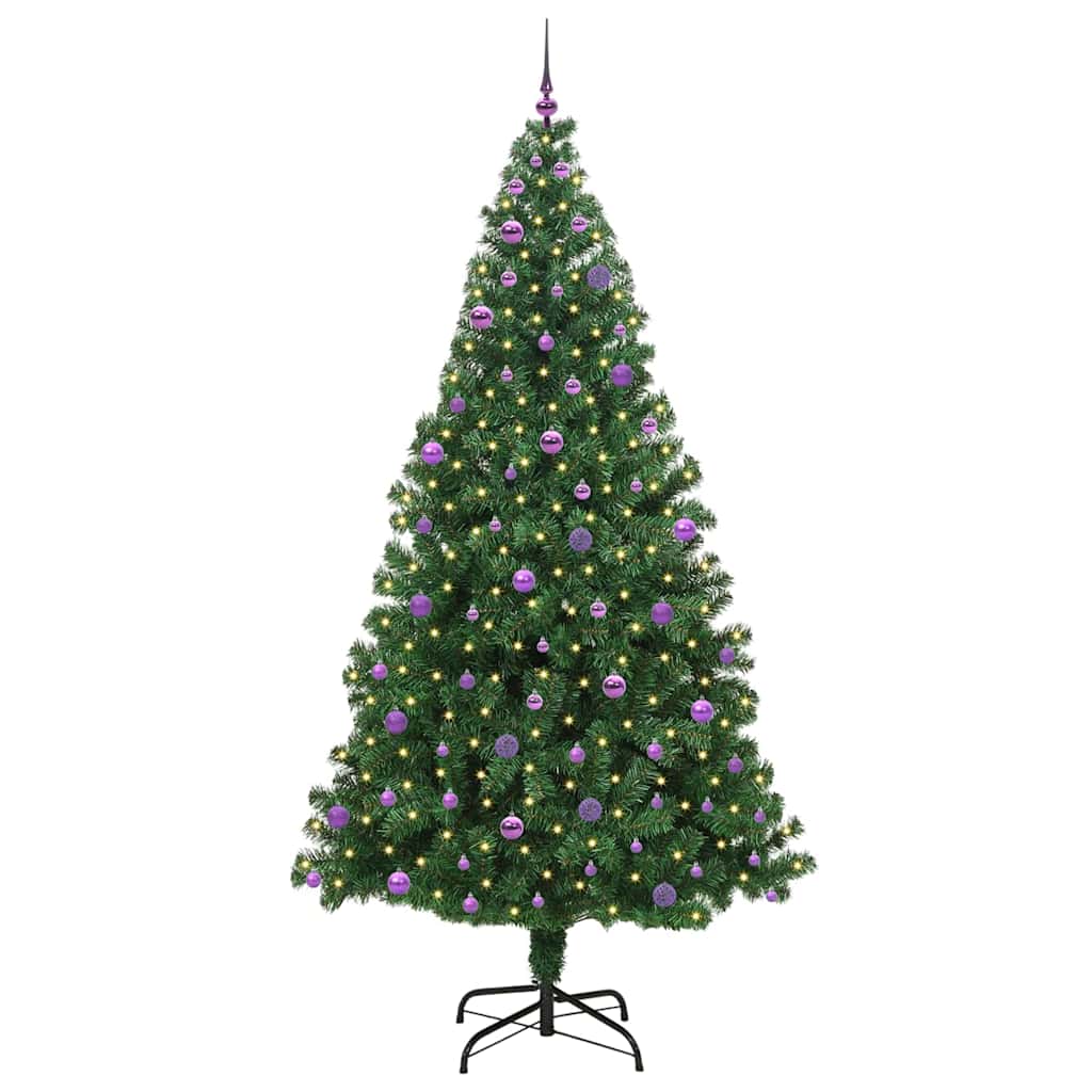 Vidaxl kerstboom met ledverlichting 240 cm 300 led's warmwit