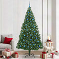 Vidaxl kerstboom met ledverlichting 240 cm 300 led's warmwit