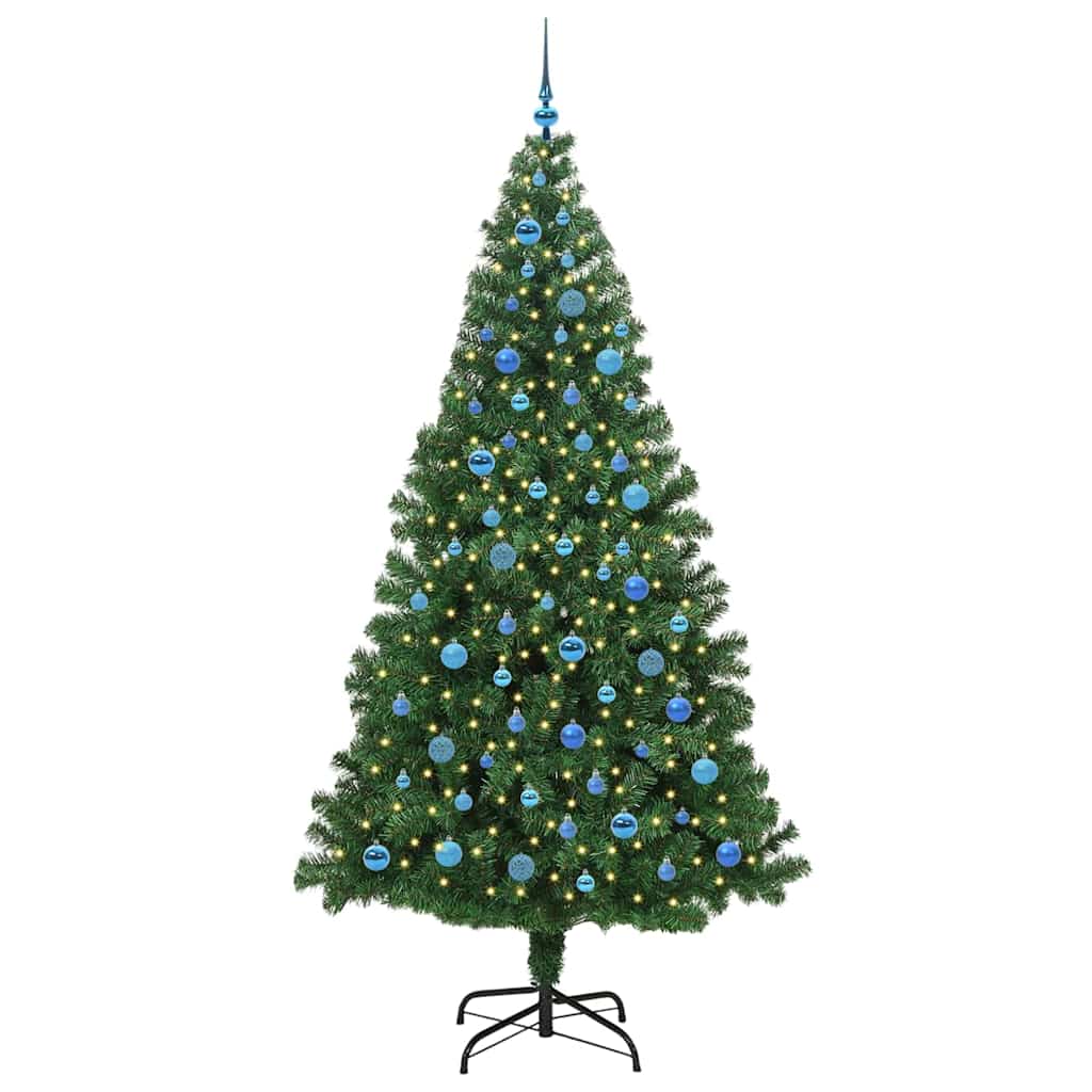 Vidaxl kerstboom met ledverlichting 240 cm 300 led's warmwit