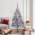 Vidaxl kunstkerstboom met 300 led wit 180 cm pvc en staal en kunststof