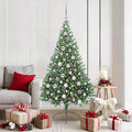 Vidaxl kunstmatig voorverlicht kerstboom met 300 led groen 180 cm pvc