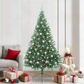 Vidaxl kunstmatig voorverlicht kerstboom met 300 led groen 210 cm pvc