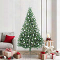 Vidaxl kunstmatig voorverlicht kerstboom met 300 led groen 210 cm pvc