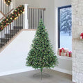 Vidaxl kunstmatig voorverlicht kerstboom groen 240 cm pvc