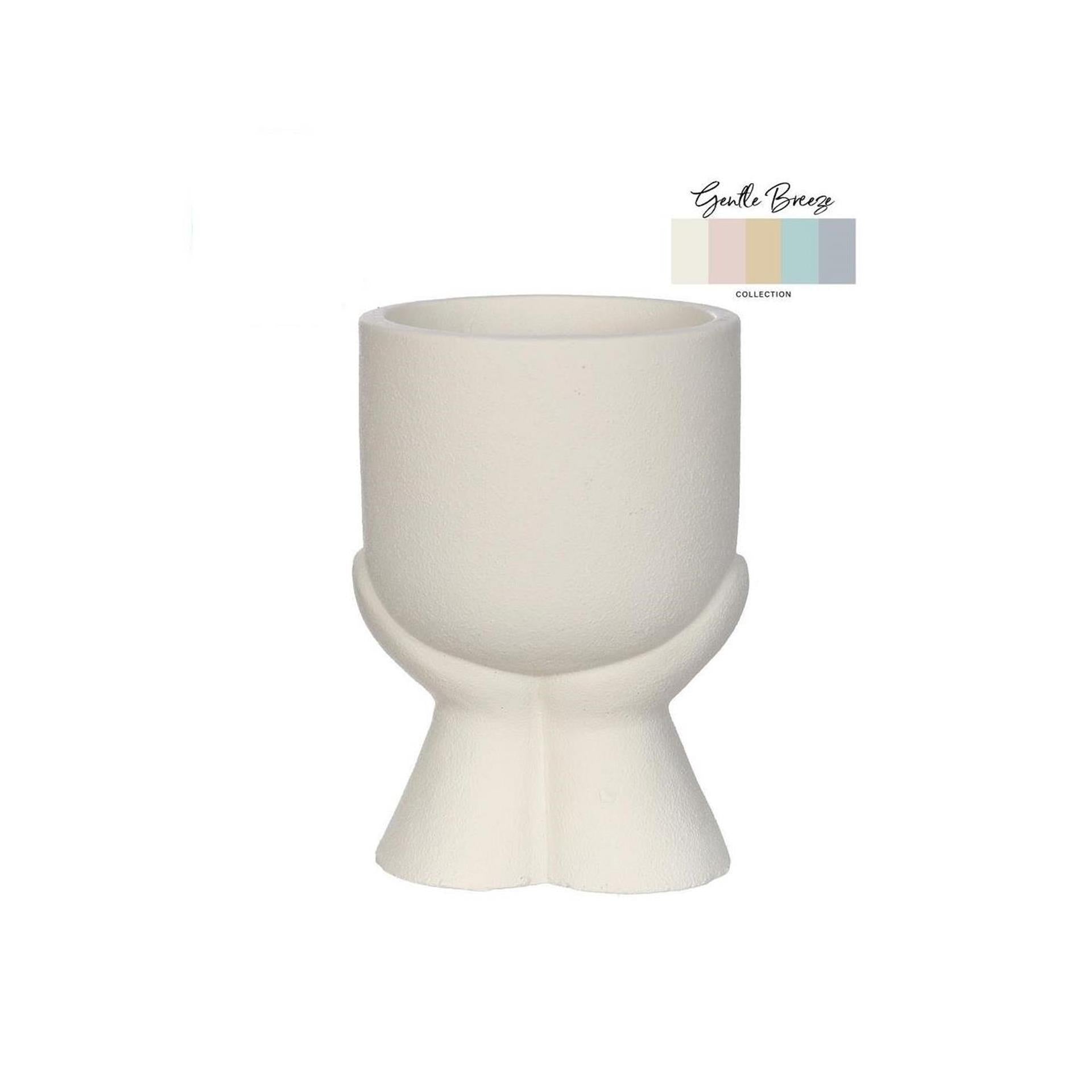 Ideas 4 seasons daydream bloempot 10,5x10,5xh15cm crème