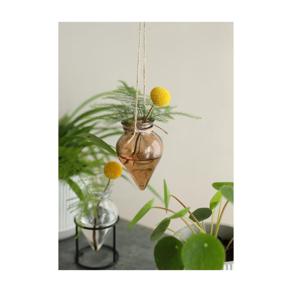 Ideas 4 seasons vaas breeze hangend ø6xh31cm amber