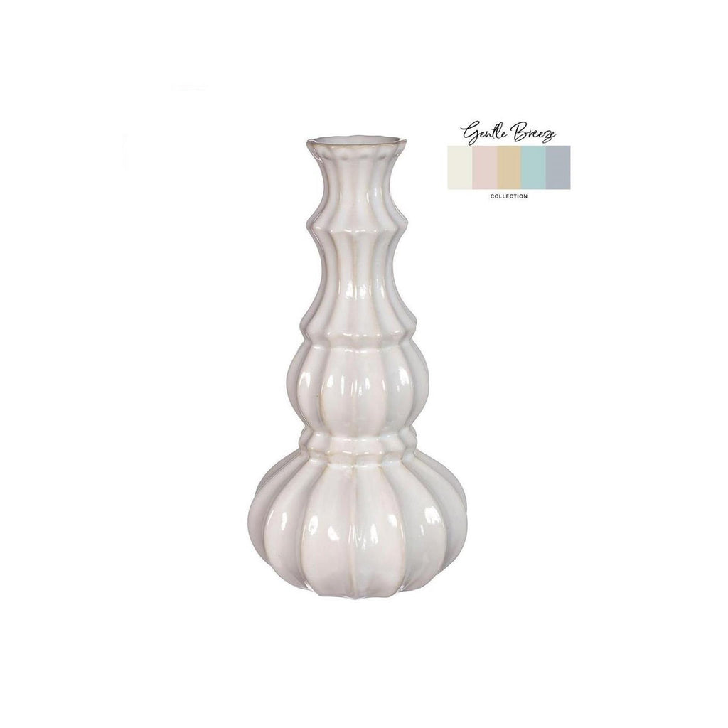 Ideas 4 seasons vaas delphi ø10,3xh20cm crème zand