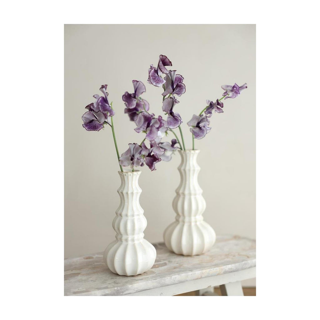 Ideas 4 seasons vaas delphi ø10,3xh20cm crème zand