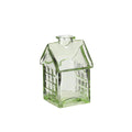 Ideas 4 seasons glazen huisje 7x7,5xh12cm lichtgroen