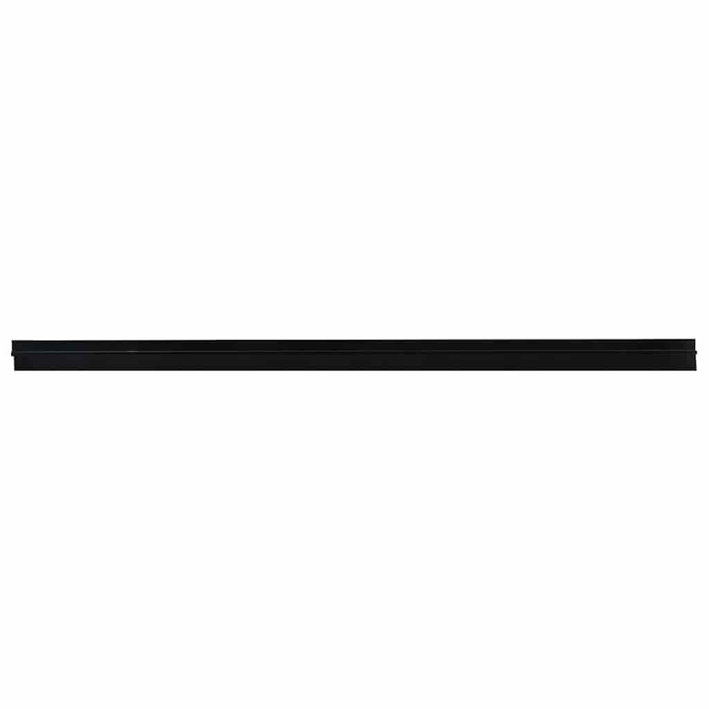 Vidaxl zelfklevende deurborstels 6 pcs zwart 100 cm aluminium legering
