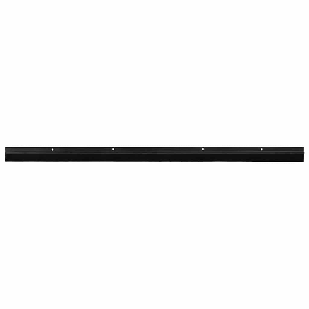 Vidaxl schroefbare deurborstelafsluitingen 2 pcs zwart 100 cm