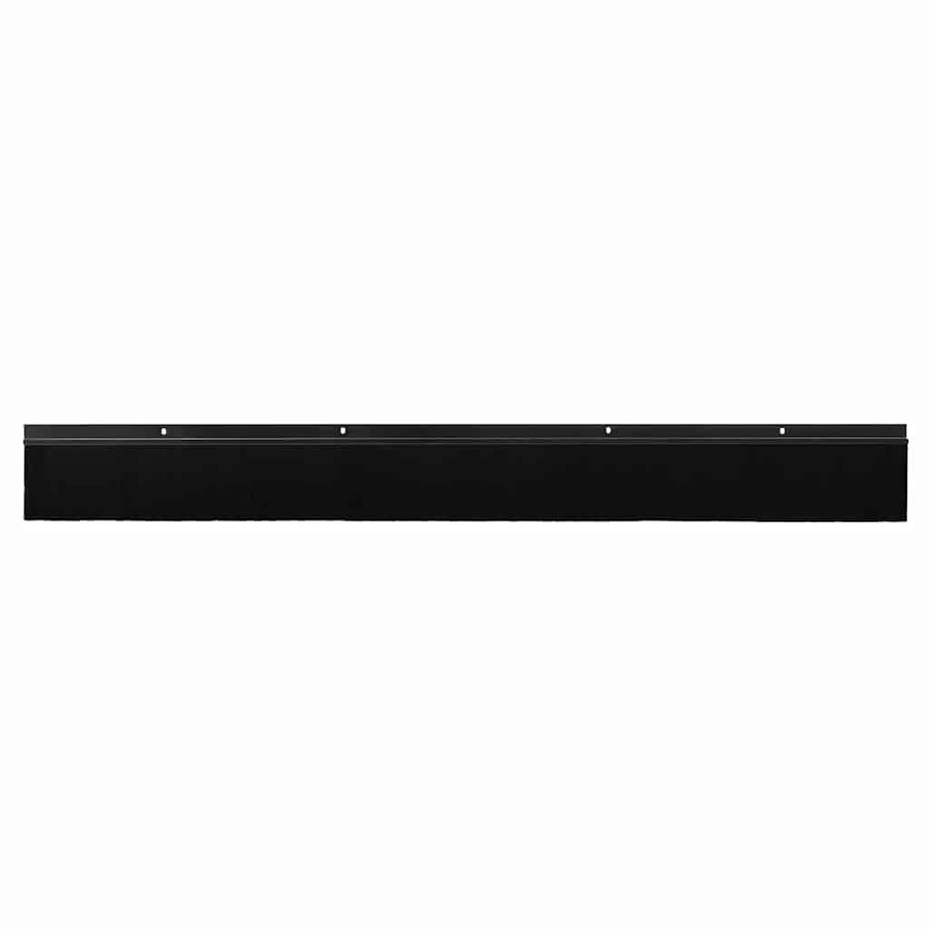 Vidaxl schroefbare deurborstelafsluitingen 12 pcs zwart 100 cm