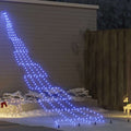 Vidaxl led kerstboom met grondspiesjes blauw 511 cm metaal