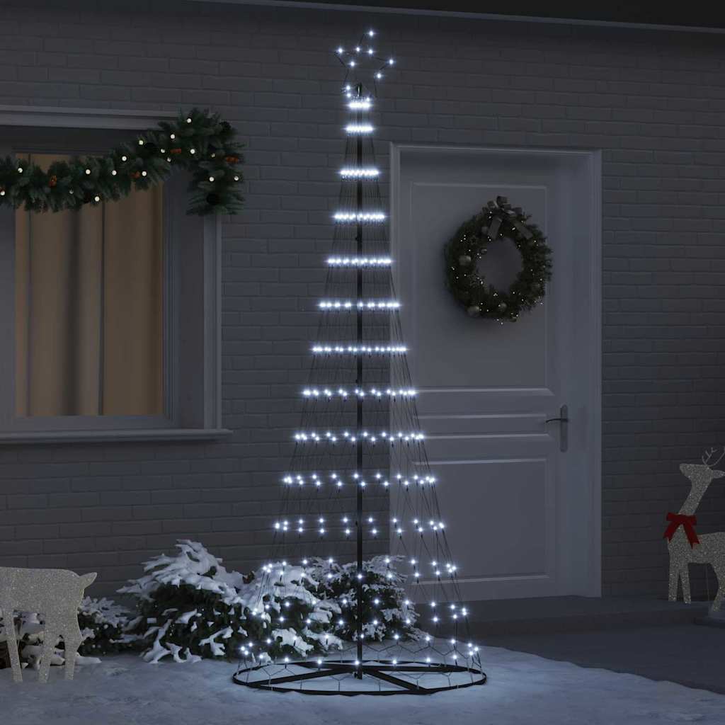 Vidaxl led kerstboom koud wit 250 cm metaal