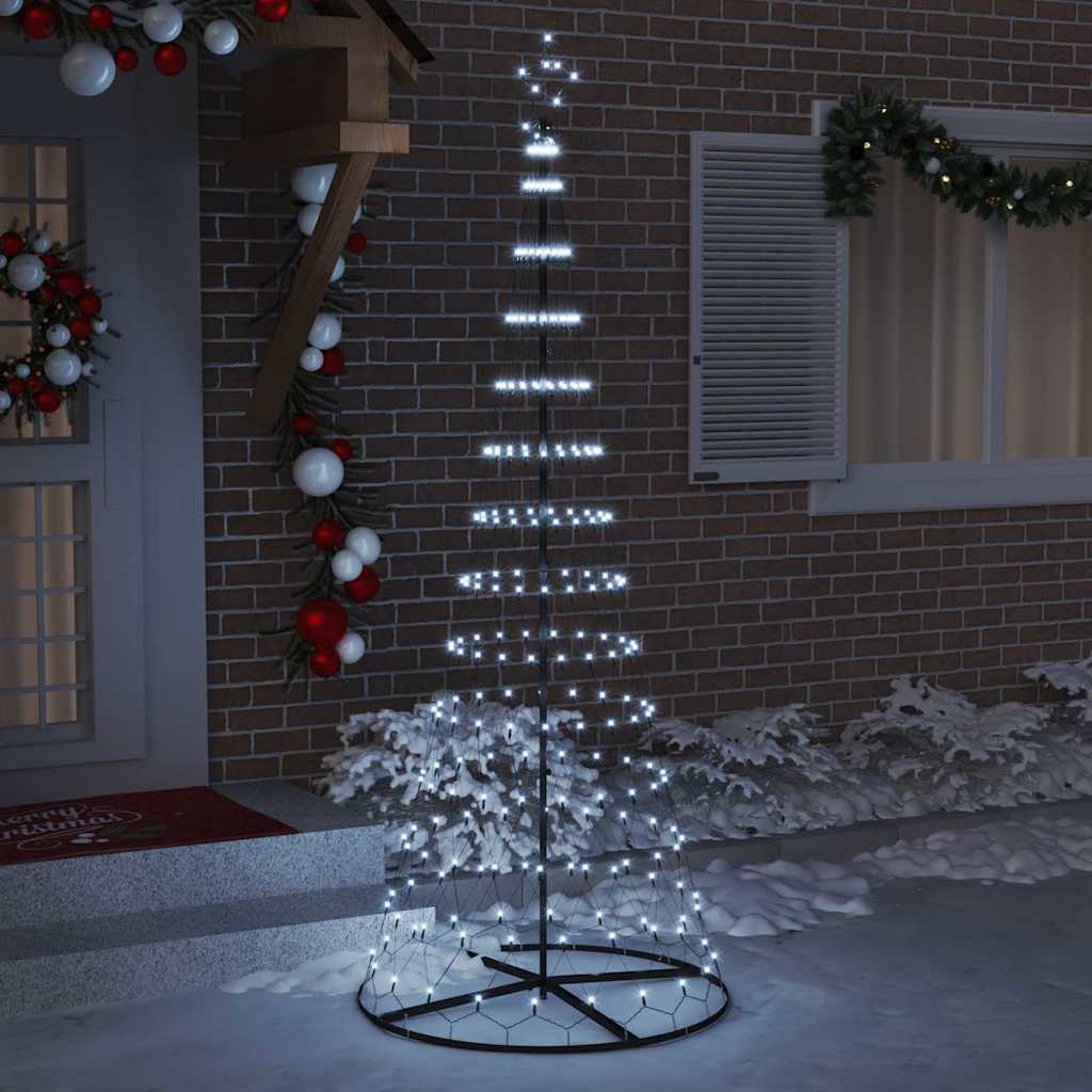 Vidaxl led kerstboom koud wit 250 cm metaal