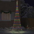 Vidaxl led kerstboom met 455 led multikleur 184.5 cm metaal