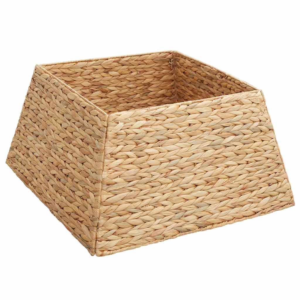 Vidaxl kerstboomkraag vierkant bruin 50 x 50 x 25 cm waterhyacint