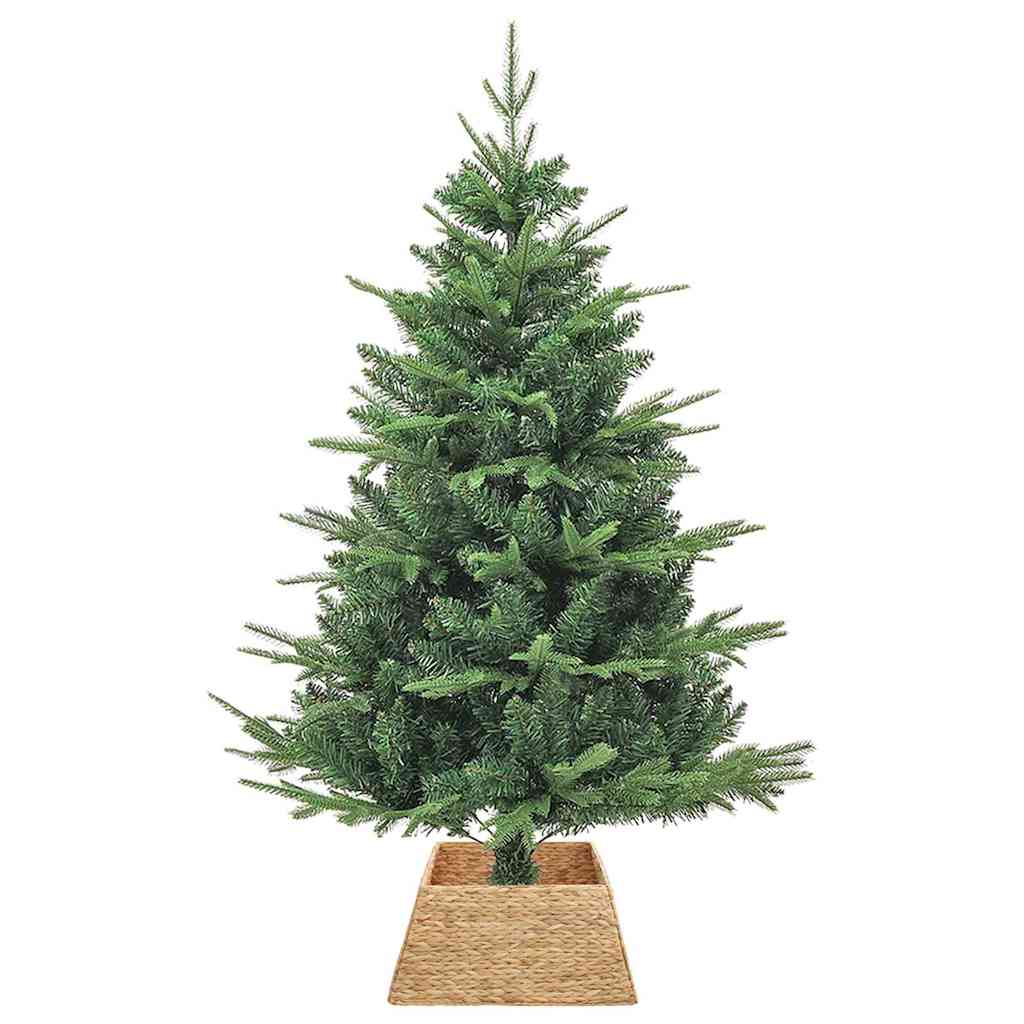 Vidaxl kerstboomkraag vierkant bruin 50 x 50 x 25 cm waterhyacint