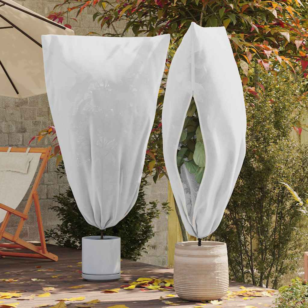 Vidaxl vorstbescherming plantenfleece covers 5 pcs wit 1,55 x 1,55 m