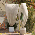 Vidaxl vorstbescherming plantenfleece covers 5 pcs beige 1,8 x 1,2 m