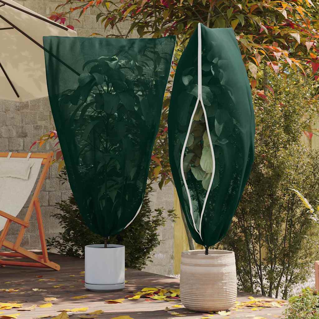 Vidaxl vorstbescherming plantenfleece covers 5 pcs groen 1,8 x 1,2 m