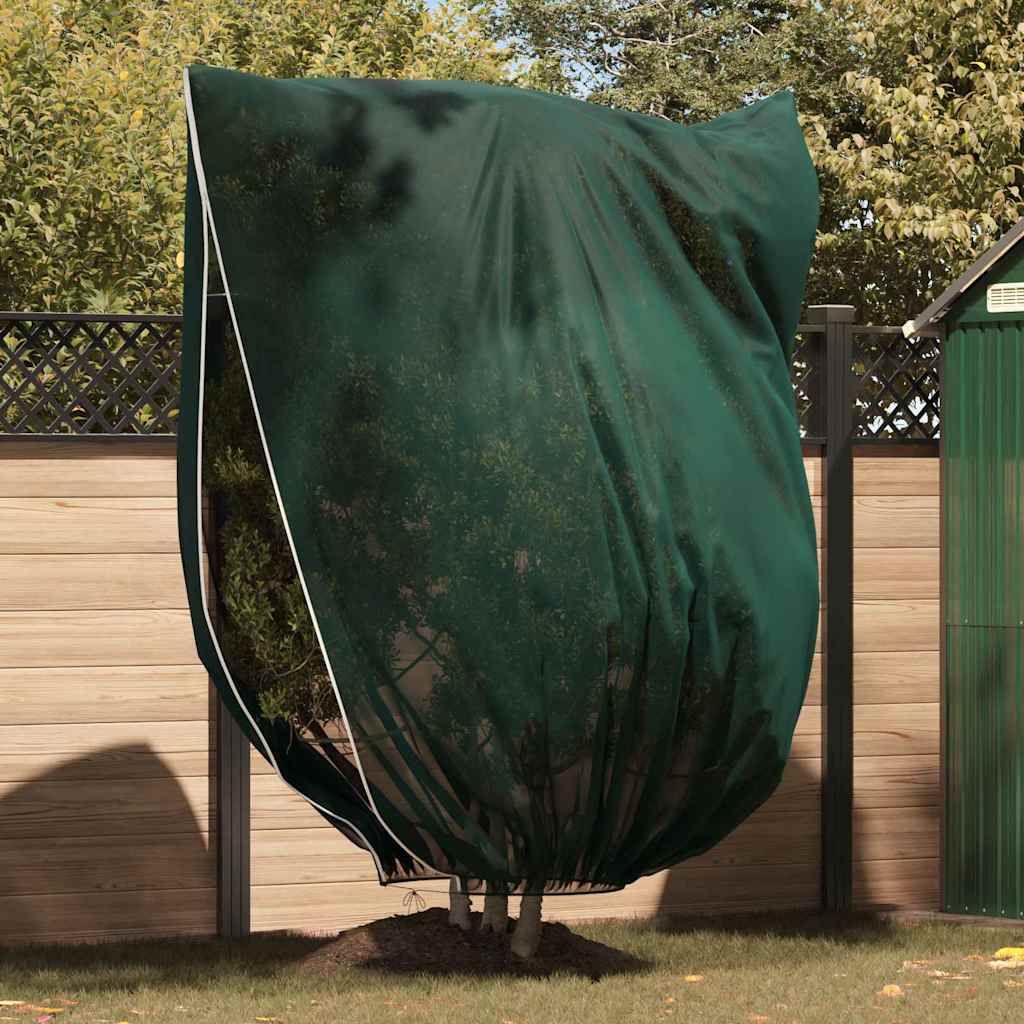 Vidaxl vorstbescherming plantenfleece covers 3 pcs groen 2,4 x 2 m
