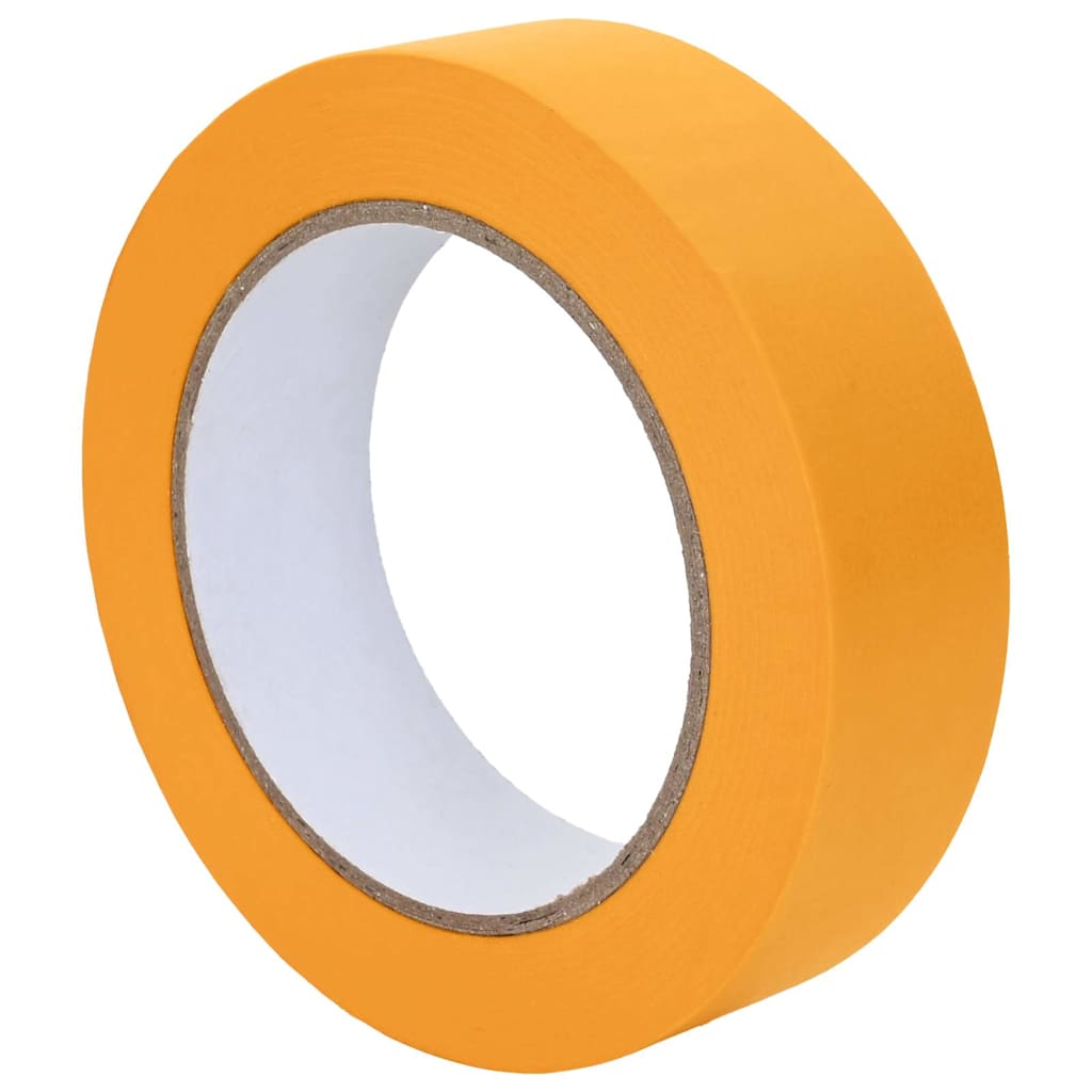 Vidaxl verf maskertapes 12 pcs geel 25mm x 50m papier