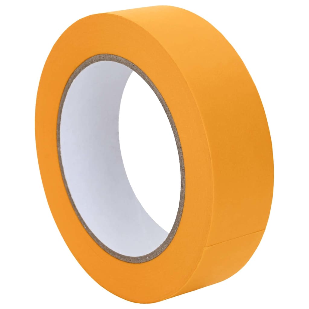 Vidaxl verf maskertapes 24 pcs geel 30mm x 50m papier