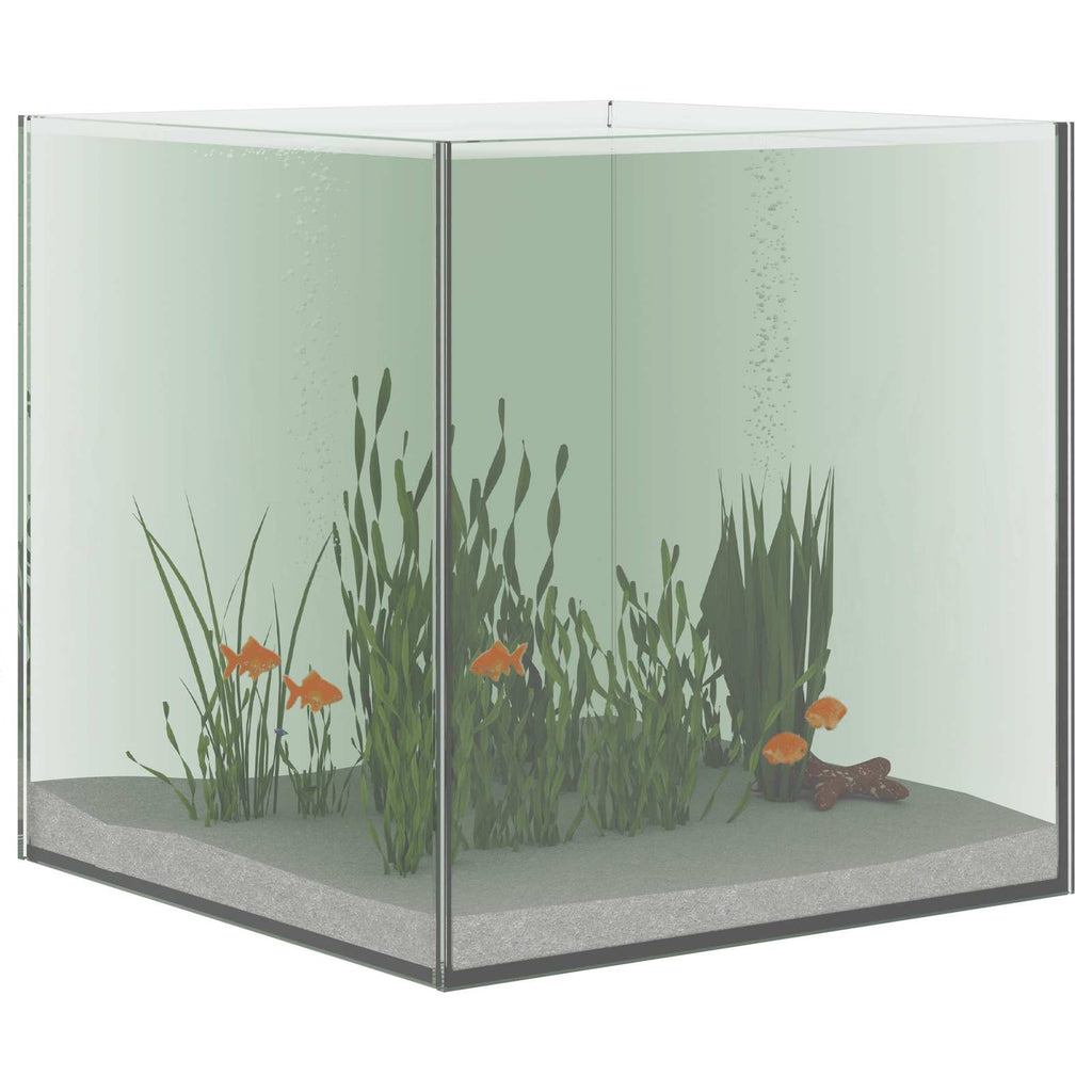 Vidaxl aquarium met opslag doorzichtig 30 x 30 x 30 cm glas