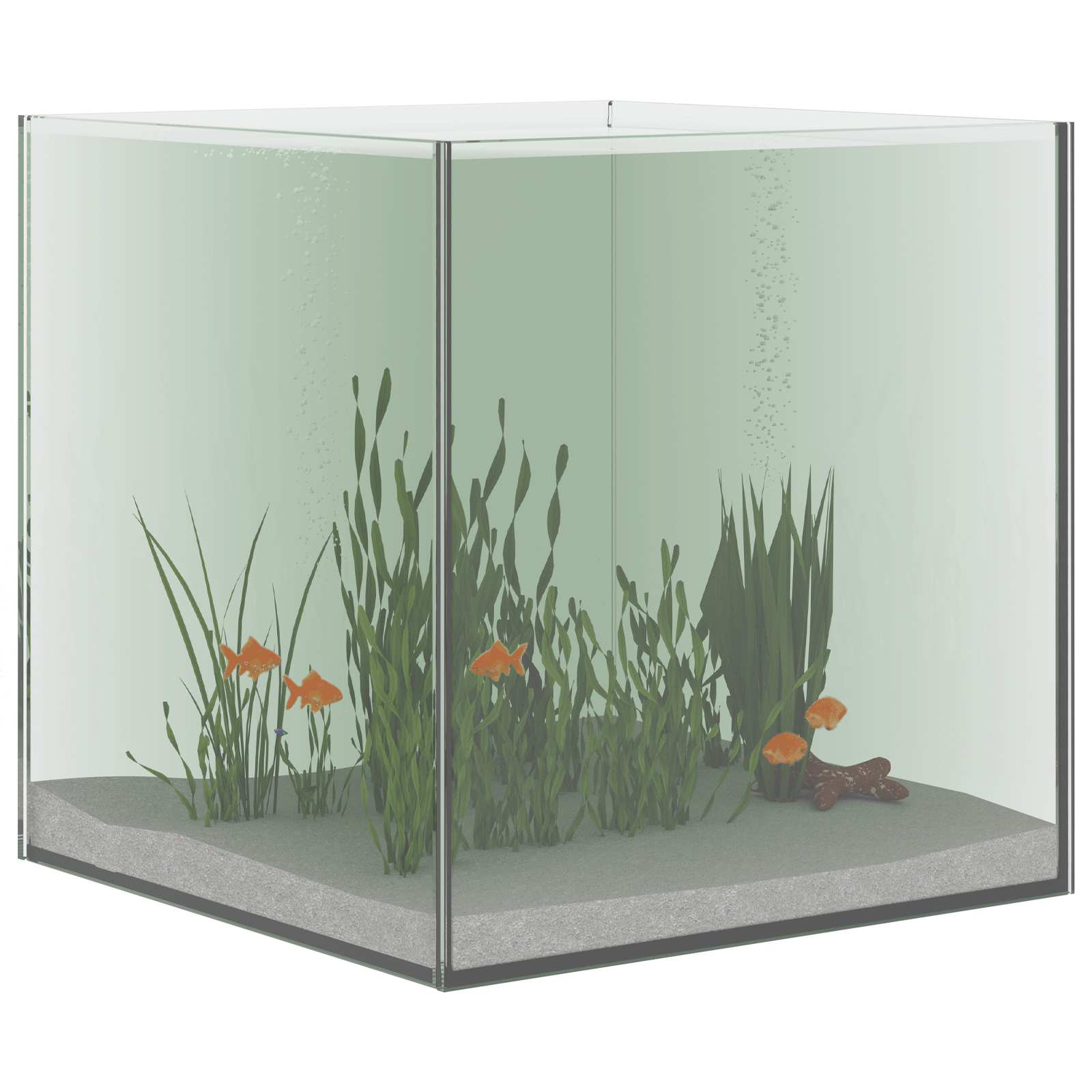 Vidaxl aquarium met opslag doorzichtig 30 x 30 x 30 cm glas