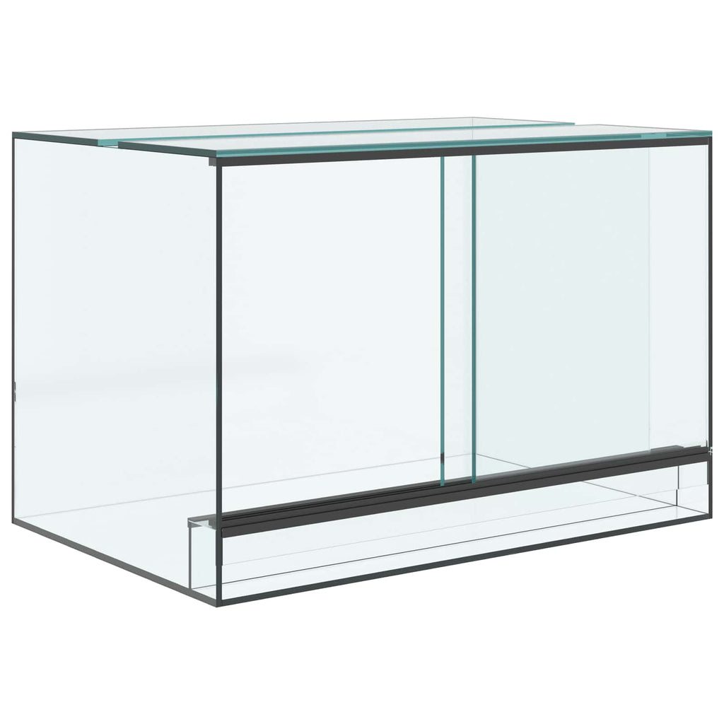 Vidaxl terrarium met opslag doorzichtig 60 x 40 x 40 cm glas