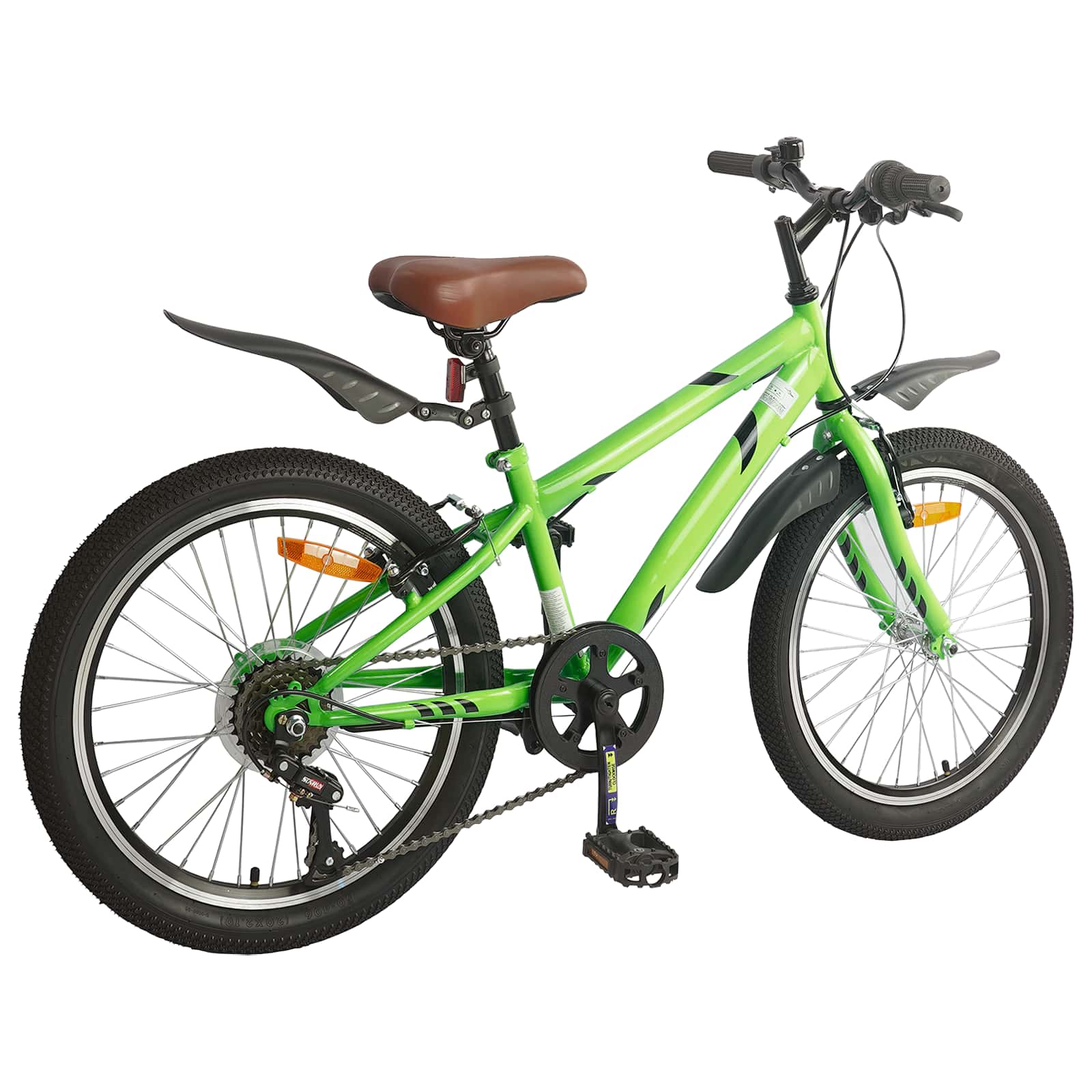 Vidaxl kinderfiets 20 inch 6-speed voor 6-11 jaar oud groen