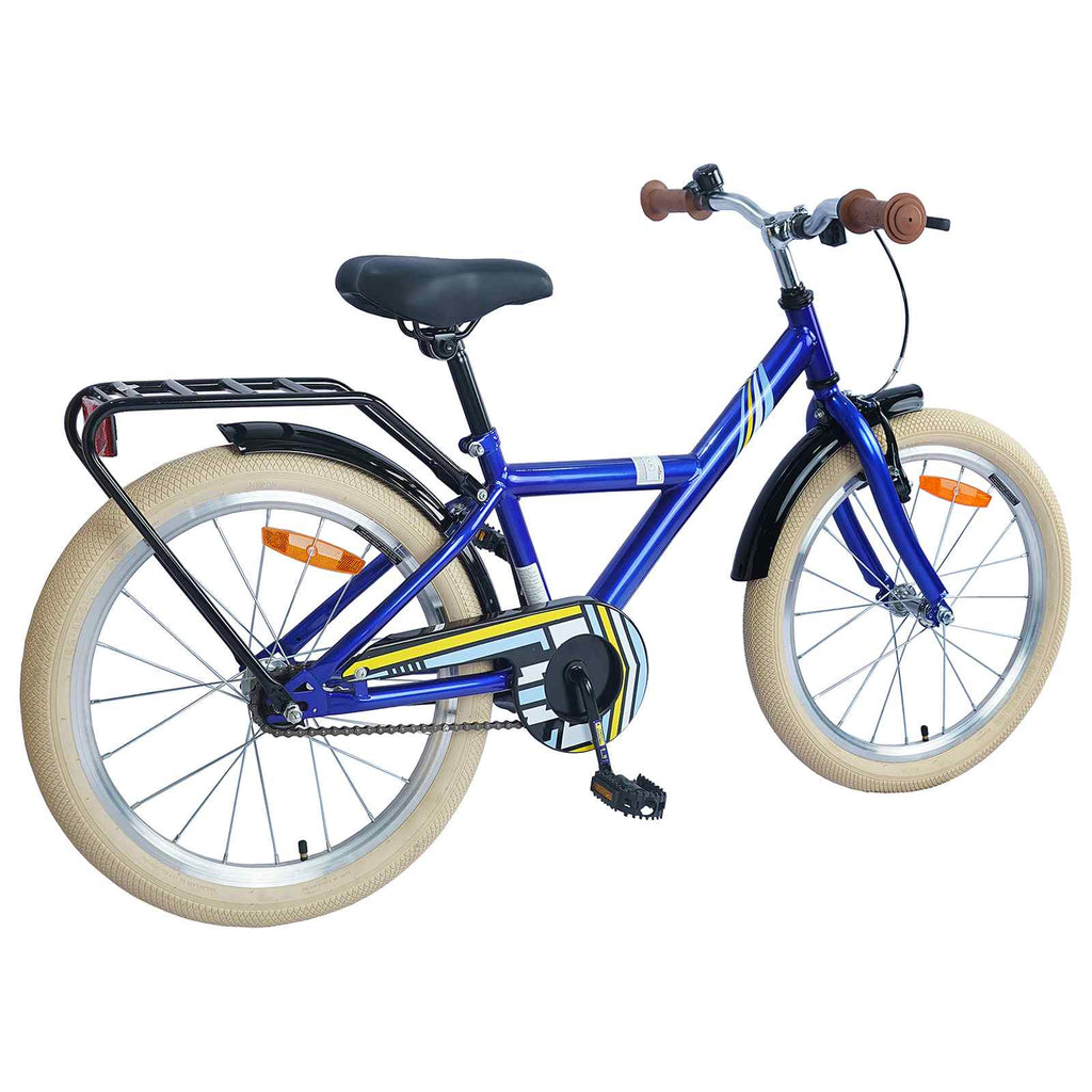 Vidaxl kinderfiets 20 inch voor 6-11 jaar oud donkerblauw