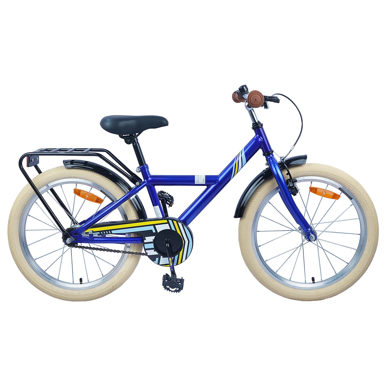 Vidaxl kinderfiets 20 inch voor 6-11 jaar oud donkerblauw