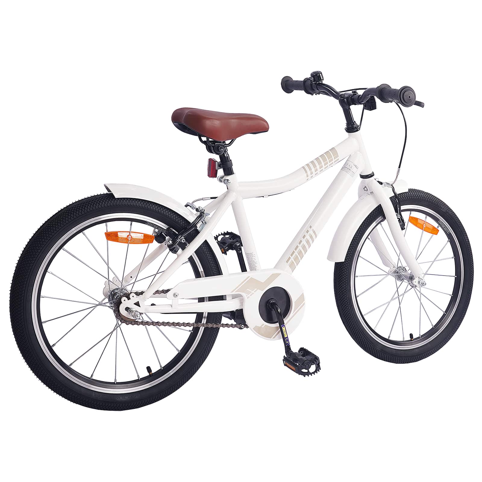 Vidaxl kinderfiets 24 inch voor 8-12 jaar oud wit