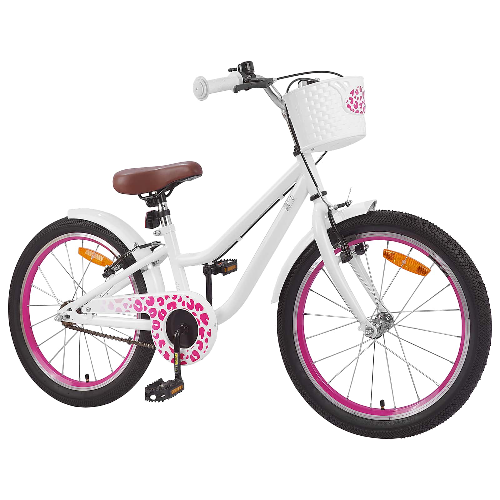 Vidaxl kinderfiets 20 inch voor 6-11 jaar oud wit