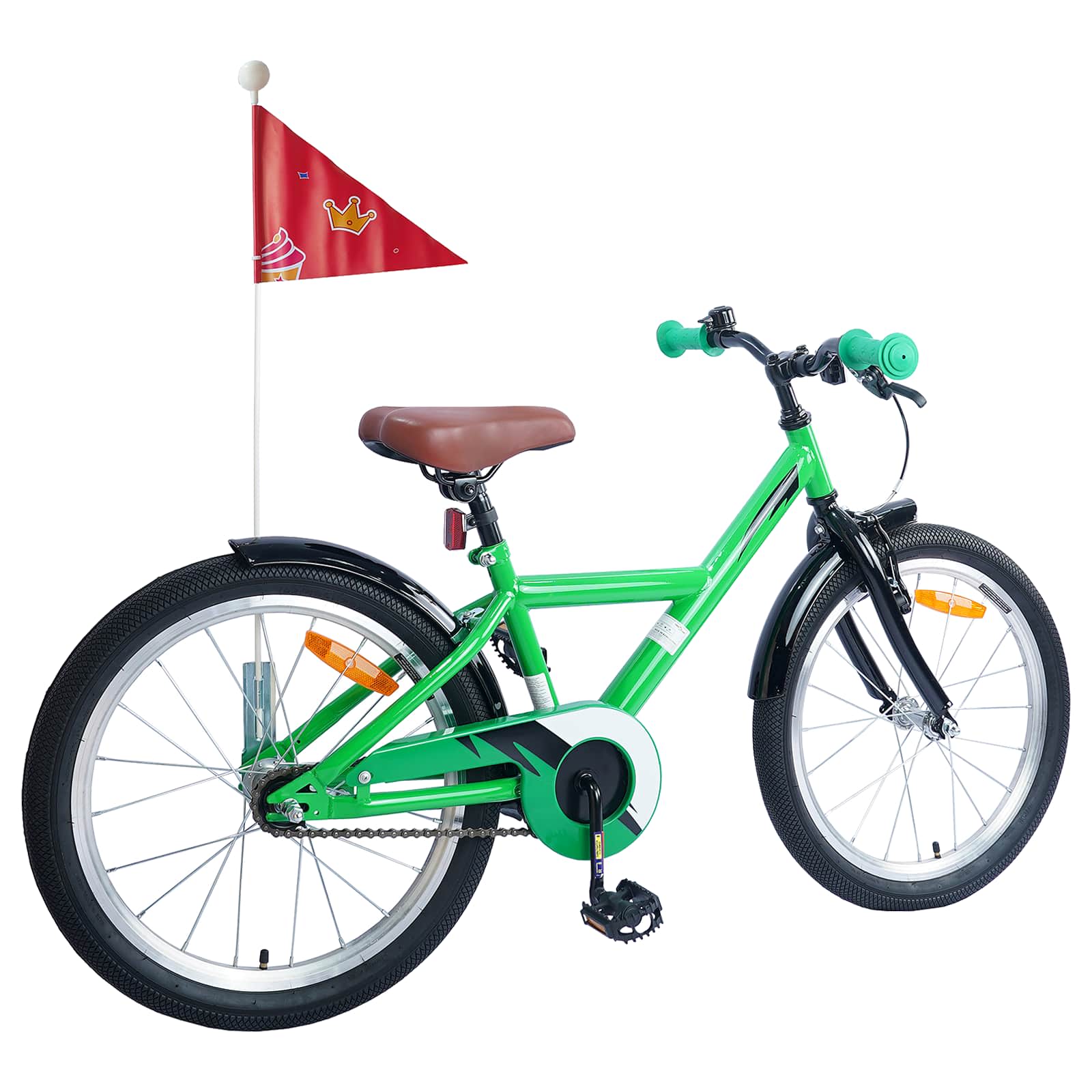 Vidaxl kinderfiets 20 inch voor 6-11 jaar oud groen
