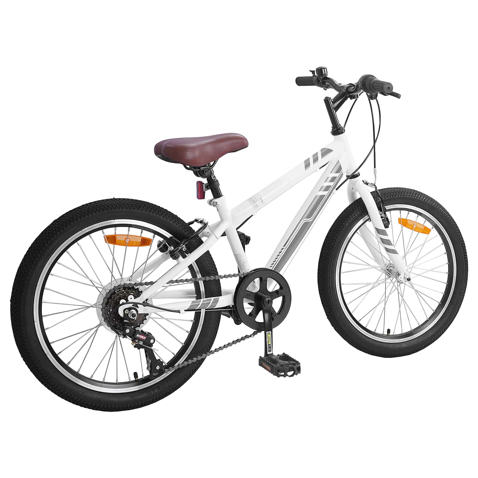 Vidaxl mountainbike 20 inch 6-speed voor 5-8 jaar oud wit